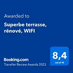 Superbe Terrasse, Renove, Wifi *