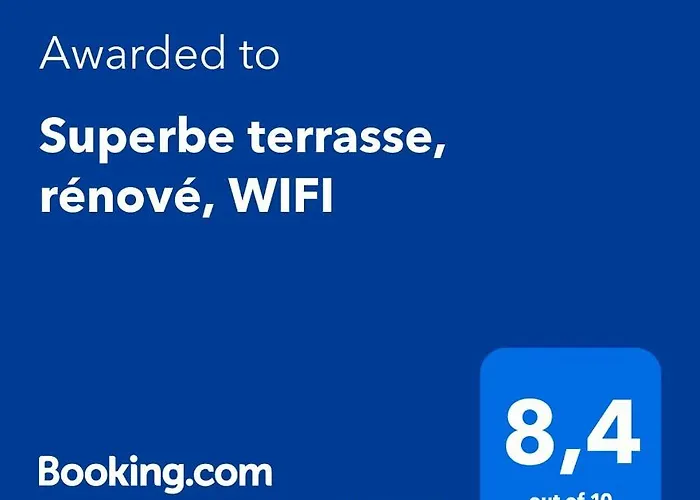 Superbe Terrasse, Rénové, Wifi *